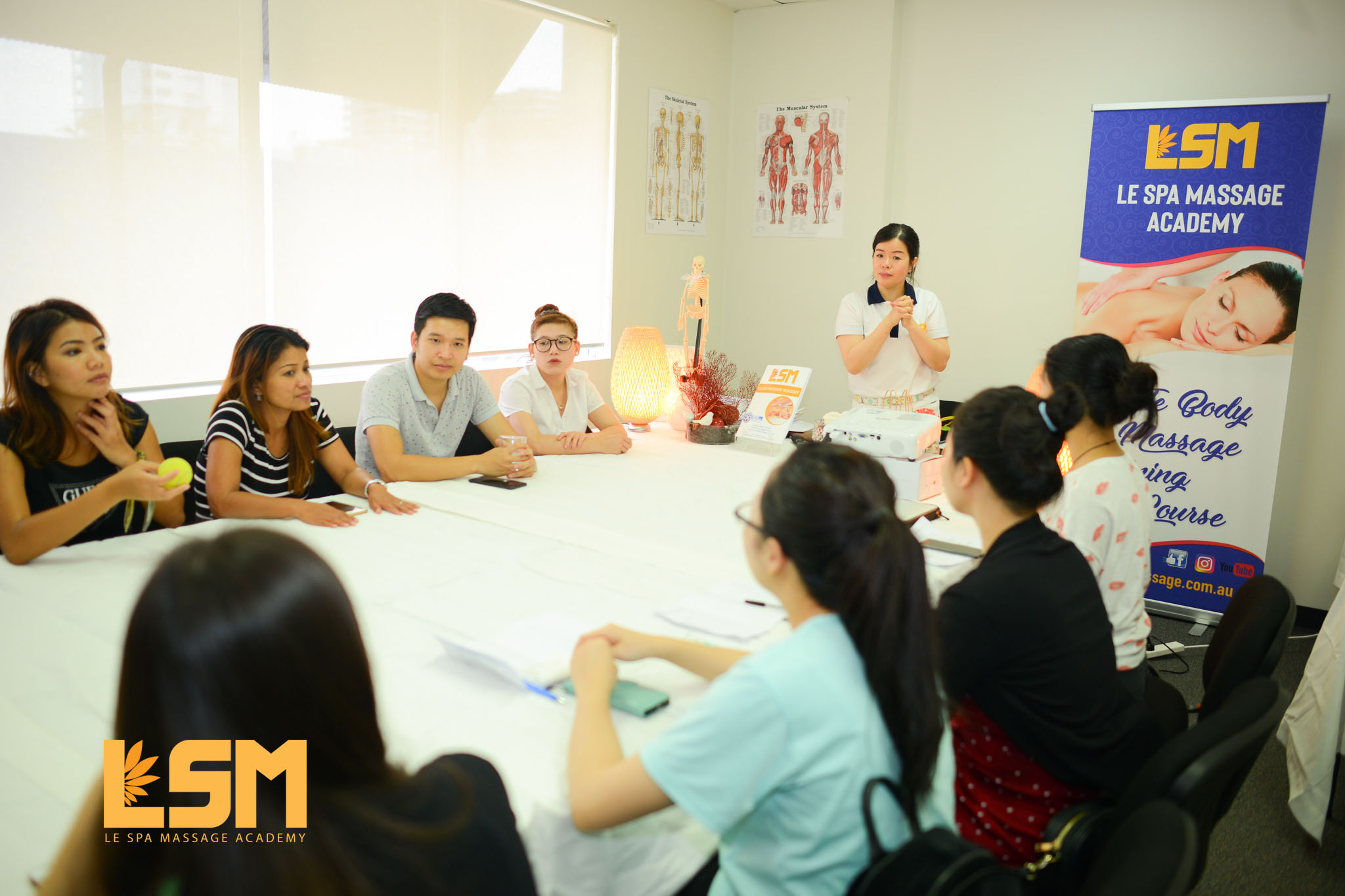 Certified Massage Training Class At Le Spa Massage Academy