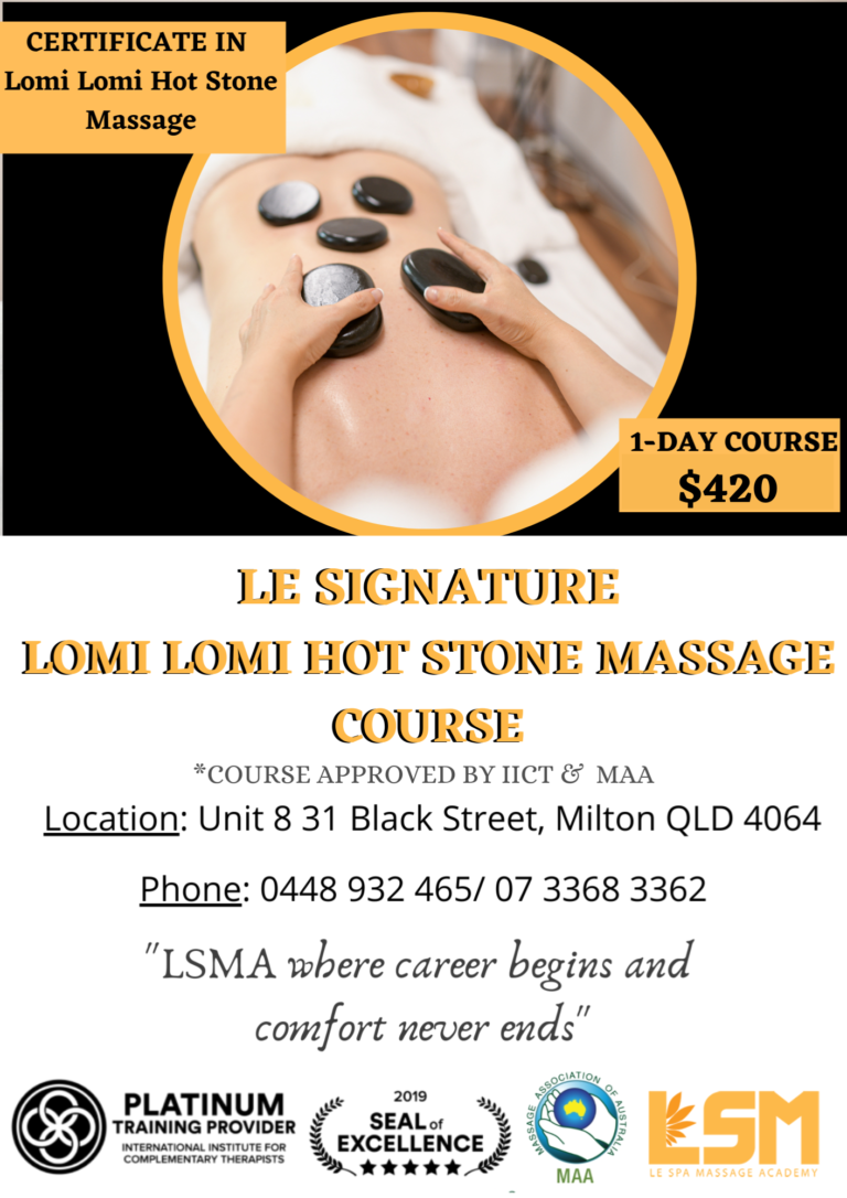 Lomi Lomi Hot Stone Massage Course 17102023 Le Spa Massage Academy